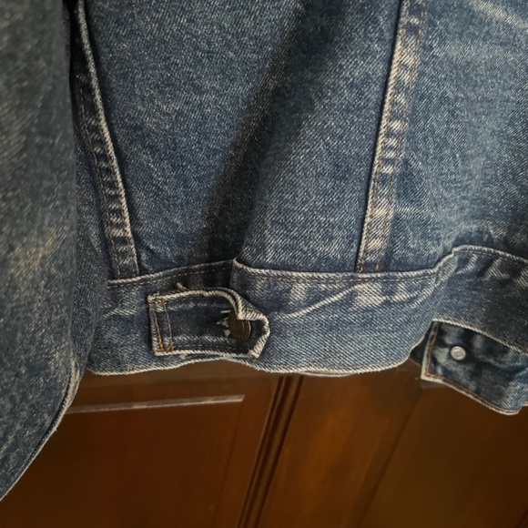 Levis 70s 80s Vintage Type III Denim Trucker Jeans Jacket Mens approx XL 44 - Picture 11 of 12